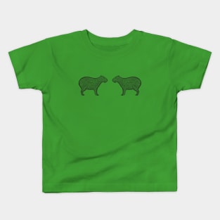 Capybaras in Love - cute capybara design - light colors Kids T-Shirt